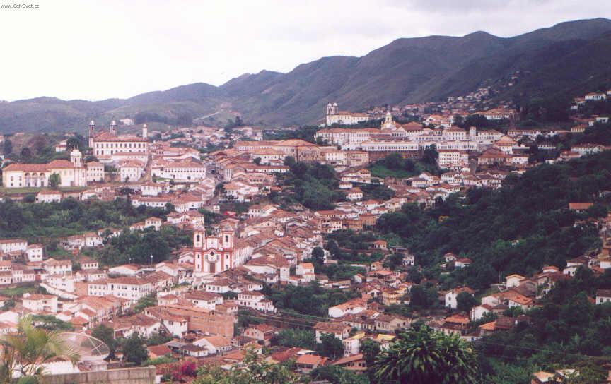 Foto: Braz�lie-kdysi zlatokopeck� m�ste�ko Ouro Preto (nyn� pod UNESCO)