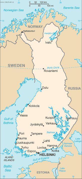 Foto: Finsko-politick� mapa