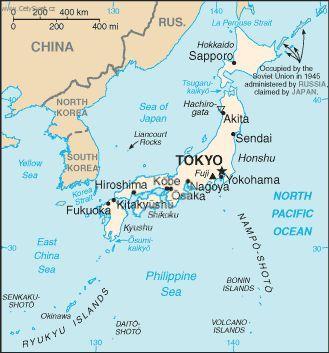 Foto: Japonsko-politick� mapa