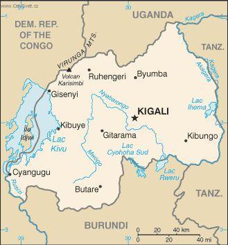 Foto: Rwanda-politick� mapa