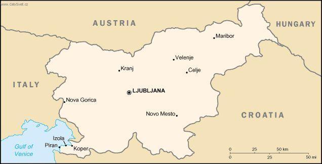 Foto: Slovinsko-politick� mapa