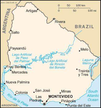 Foto: Uruguay-politick� mapa